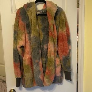 Tie Dye Teddy Jacket